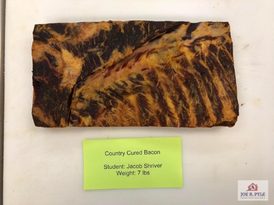 Country Cured Bacon (7lbs) | Student: Jacob Shriver