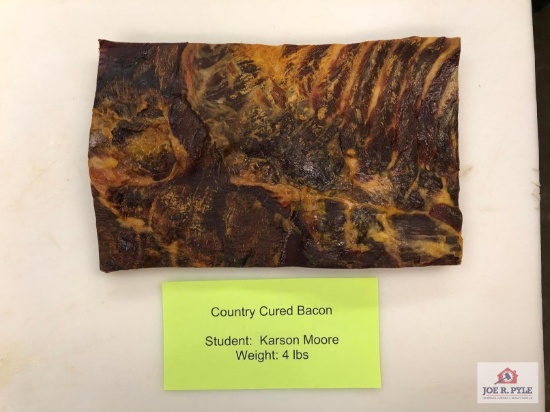 Country Cured Bacon (4lbs) | Student: Karson Moore