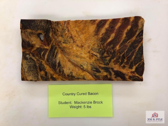 Country Cured Bacon (5lbs) | Student: Mackenzie Brock
