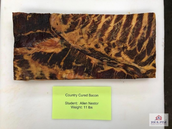 Country Cured Bacon (11lbs) | Student: Allen Nestor