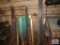 1 Lot of miscellaneous metal, bar clamps and sledge hammer