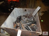 1 Lot of pipe in steel scrap bin