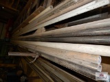 1 Lot of various size & style steel pipe and aluminum pipe
