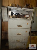Large cabinet and contents to include drill bits, reamer bits, hones, etc.