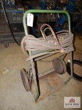 Torch cart w/ hoses & gauges