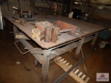 9' x 6' Metal shop table 1