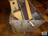 Metal scrap bin and contents