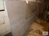 1 Lot of steel mesh and aluminum diamond plate