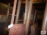 4 Large pieces of steel ranging in sizes from 1