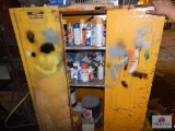 Flammable cabinet & contents