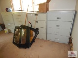 Contents of fileroom to include horizontal filing cabinets, Lifetime table, step stool, etc.
