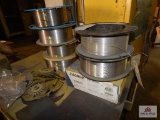 7 Partial rolls of stainless steel welding wire