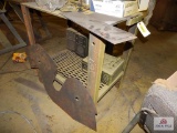 Steel workshop table