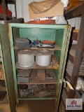 Steel cabinet and contents to include air filters, electrical boxes, etc.