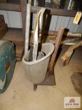 1 Lot of welding rod and metal stand
