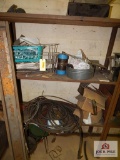 Contents of shelf to include old used wire feed guns, etc.