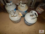 4 Propane tanks