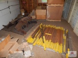 Remaining contents of the upstairs storage to include stainless steel pipe, fittings, various other
