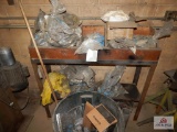 1 Lot of miscellaneous pipe and steel shelf