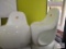 (2) White Chairs