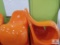 (2) Orange Chairs