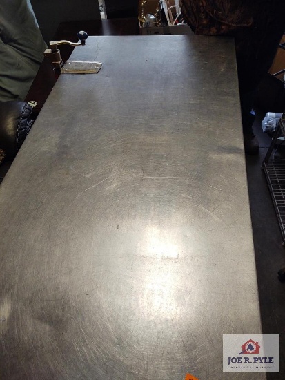 4Ft Stainless Steel Table With Can Opener