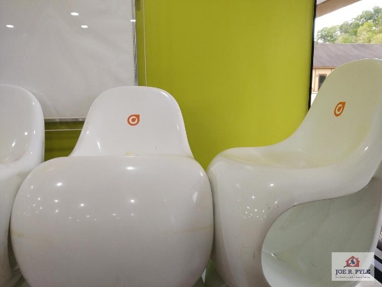 (2) White Chairs