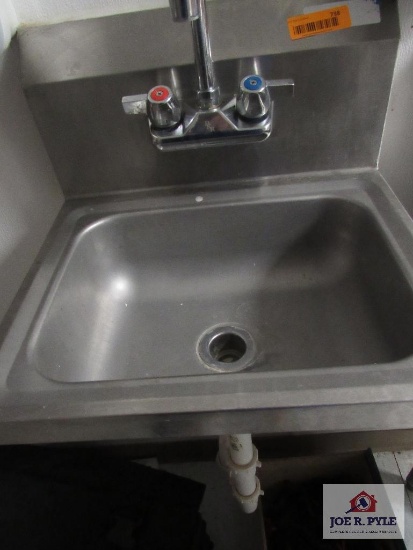 Stainless Steel Hand Wash Sink (You Must Disconnect And Take Down)