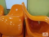 (2) Orange Chairs