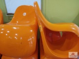 (2) Orange Chairs