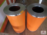 (2) Trash Cans
