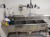 Stainless Steel 3 Bowl Sink (You Must Disconnect And Take Down)