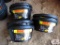 (6) New Fortex Rubber 1Qt Feed Pans