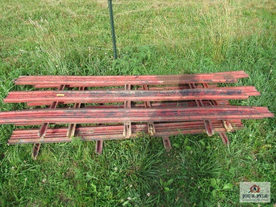 (3) Red Stake Bed Sides