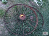 (2) Metal Wheels