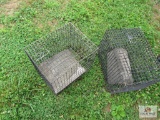 (2) Rubber Coated Cages