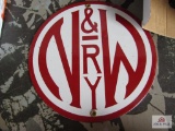 N And W Railroad Sign