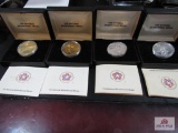 (4) National Bicentennial Medals