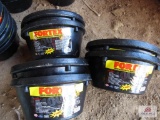(6) New Fortex Rubber 1Qt Feed Pans