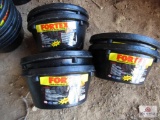 (6) New Fortex Rubber 1Qt Feed Pans