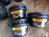(6) New Fortex Rubber 1Qt Feed Pans