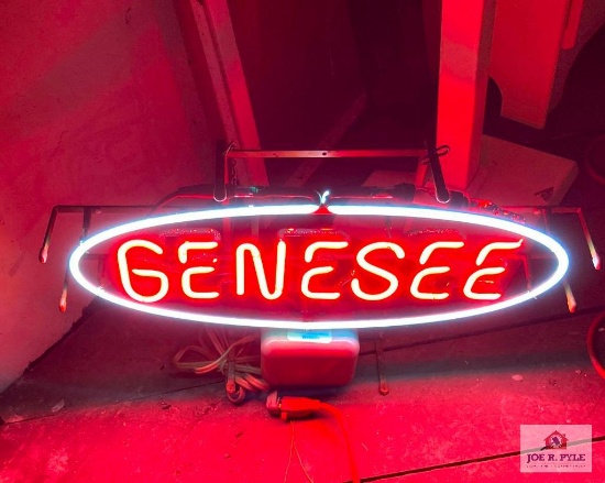 Vintage lighted Genesee bar sign