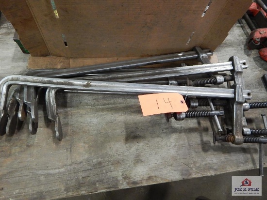Large commercial bar clamps