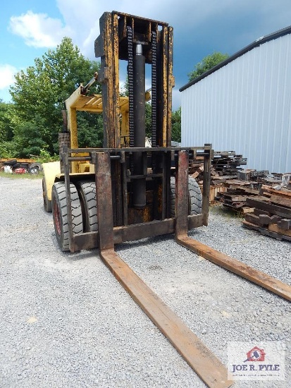 Hyster all terrain diesel forklift Detroit motor w/ air brakes