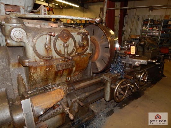 American 36" lathe w/ steady rest & safe plate
