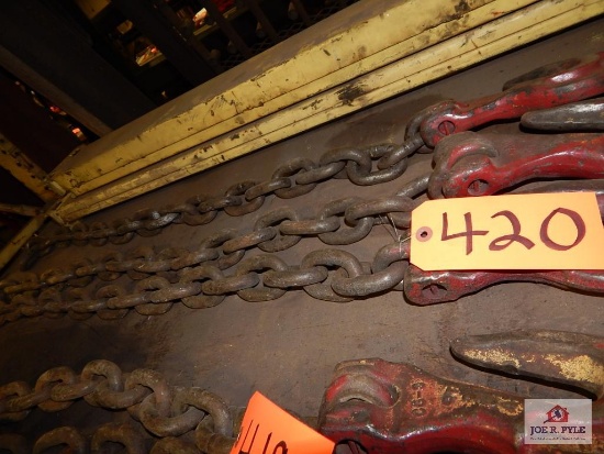 3 Single hook 5/8" chains