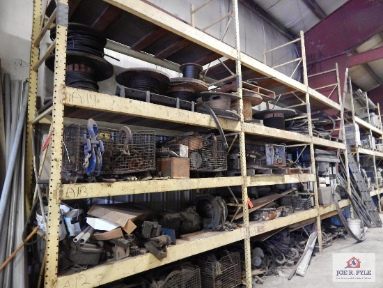 3 Section pallet rack (contents not included)