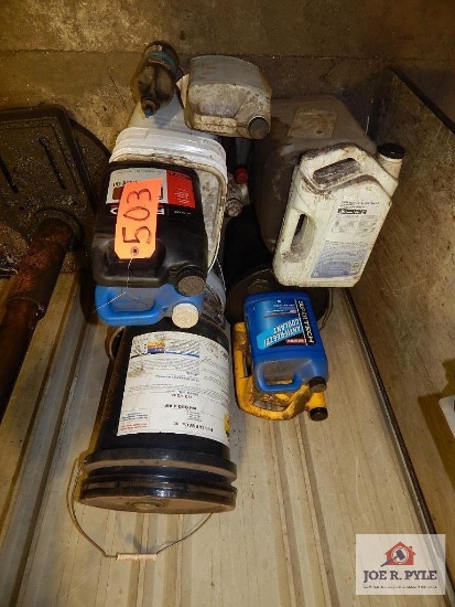 Cutting oil, antifreeze, etc.