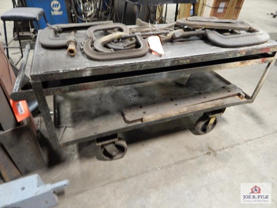 Steel rolling cart