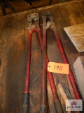 2 Large bolt cutters